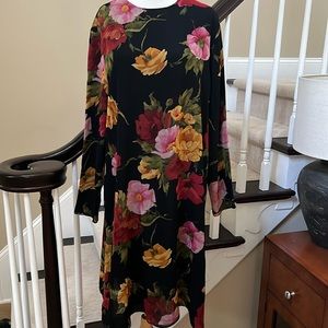 Silk floral dress